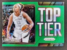 2025 Panini WNBA Prizm CHELSEA GRAY Green Top Tier #9 Las Vegas Aces