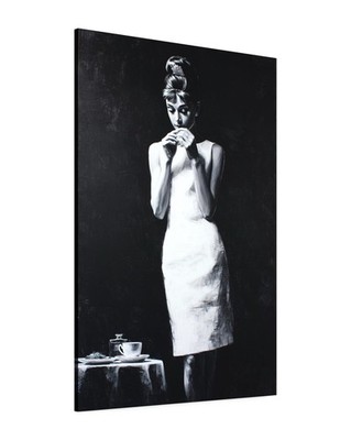 Audrey Hepburn Leinwand Bild Wanddeko Canvas Actress Ikone Frauen Retro Tiffany