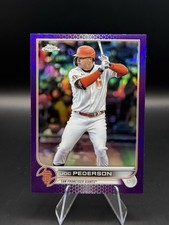 Joc Pederson 2022 Topps Chrome Update #USC5 Purple Refractor Giants Trading Card