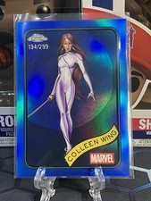 2025 Topps Chrome Marvel Blue Refractor 194/299 Colleen Wing #47
