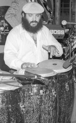 Poncho Sanchez performing in Oakland California Circa 1989 Old Music Photo