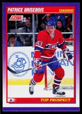 Patrice Brisebois, 1991-92 Score American, #382, Montreal Canadiens,