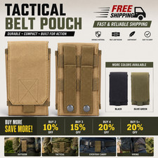 Tactical Molle Cell Phone Pouch Army Holster Case Waist Pouch Bag for Smartphone