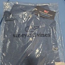 Vineyard Vines Sankaty Polo Men s Size Medium Blue Depth Tejeda