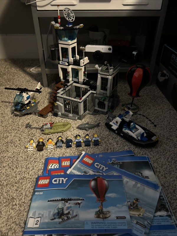 LEGO City Prison Island Set (60130) 100% Complete W/ Instructions Retired Set