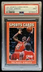1991-92 Sports Cards News Michael Jordan Hand Cut #2 Bulls PSA 9