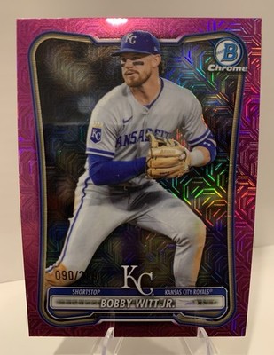 🔥2026 Bowman Chrome Bobby Witt Jr #25 Purple Mojo Refractor /299- Royals🔥