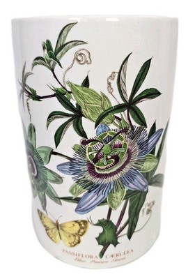 Vintage Portmeirion Botanischer Garten Blau Passionsblume Vase Passiflora Caerulea