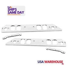 BandB 60720, Kit Intake Spacer BBC w/Large Rect. Ports Aluminum Natural Performa