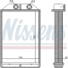 Heater core Brazed cooling fins 70234 NISSENS for AUDI A6 C5 A6 C5 Avant