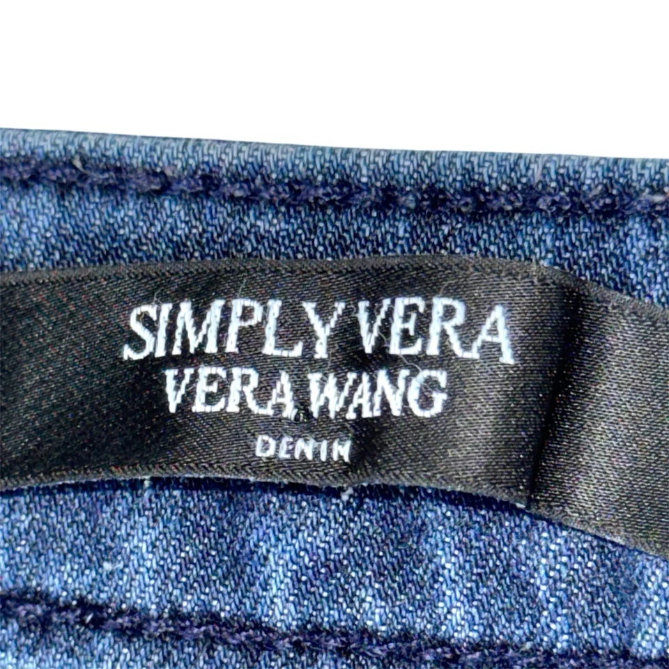 Simply Vera Wang 深色水洗牛仔裤 6 码破旧 — 第 4/4 张图片
