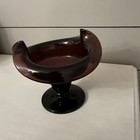 Amethyst Glass Pedastel  Trinket Candy Dish 5 In. — photo 2