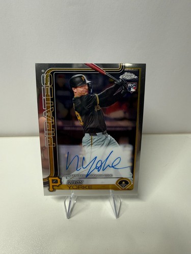 Nick Yorke 2025 Topps Chrome RC Auto #RA-NY Pirates