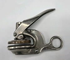 The Aluminum Pocket Seal Embosser Notary Seal c. 1924 Good Working Condition