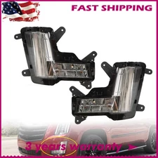 Fog Lights For 2015-2020 Cadillac Escalade w/o Crash Brake Pair LED Lamps LH RH