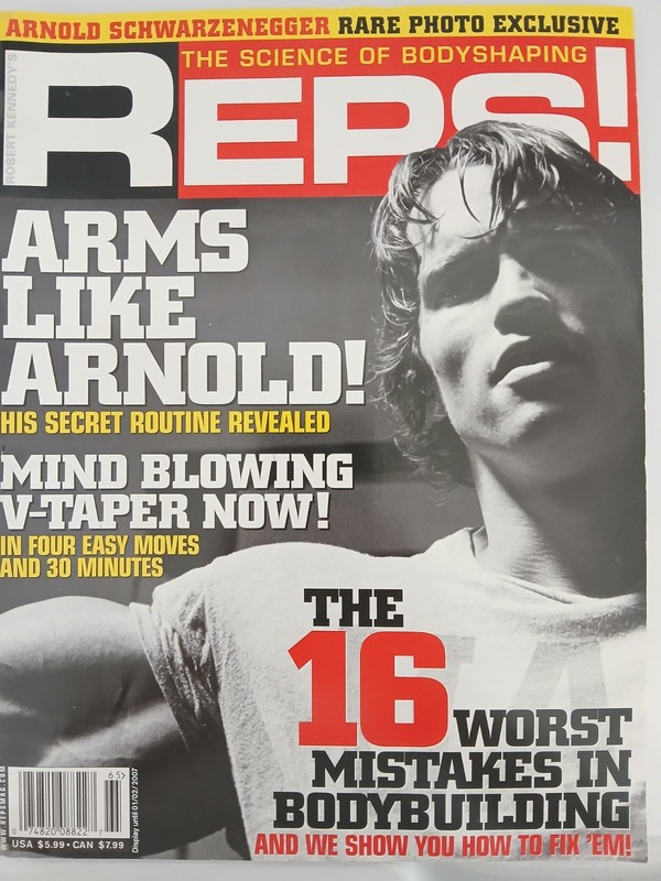 Reps bodybuilding magazine Arnold Schwarzenegger