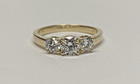 14k Yellow Gold Lab Grown Diamond 3 Stone Ring 1.00 CTW 3.0 Grams Size 7 — photo 8