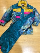 DESCENTE  90S VINTAGE SET UP SKI WEAR "Multi-Print Color  JAPAN SIZE L
