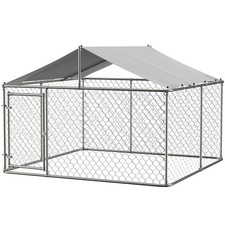 10X10X6FT Heavy Duty Dog Cage with Roof Large Outdoor Dog Kennel Safety Locks
