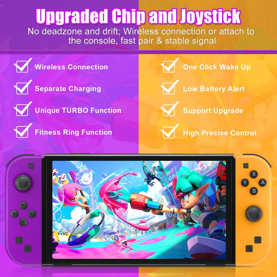 For Nintendo Switch Joy Con Controller Left & Right Wireless Pair Gamepad Gifts - Image 3 of 4