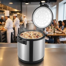 19L Rice Insulated Bucket 20Qt Stainless Steel Constant Temperature Rice Warmer