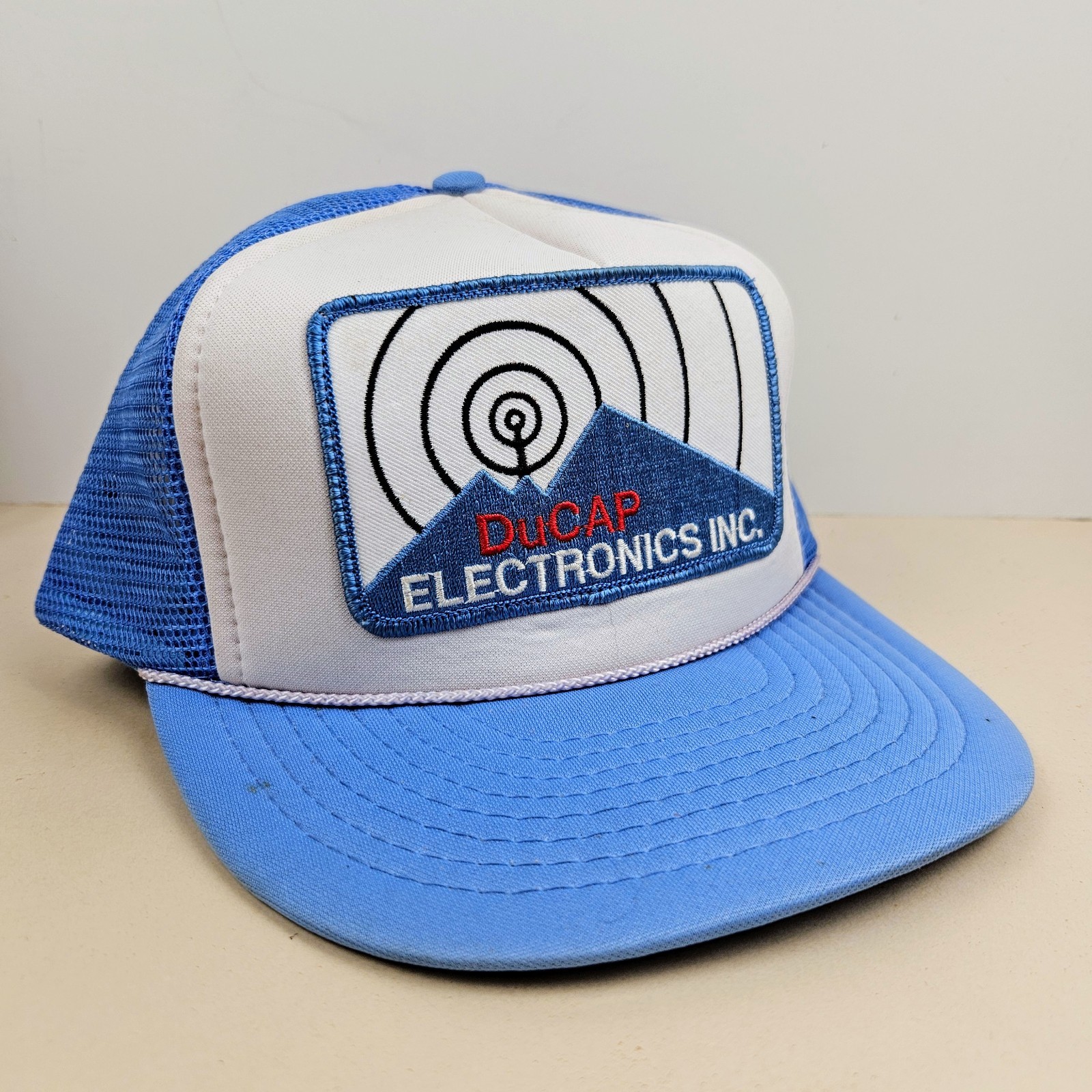 Vintage DuCAP Electronics Patch Trucker Hat Snapb… - image 1
