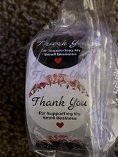 Thank You For Supporting My Small Business Stickers, 2 Rolls Of 500. New.Sealed
