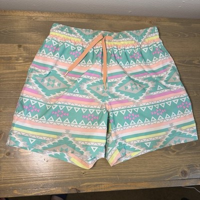 Chubbies Men's Small The En Fuegos Aztec Print 5.5'' Classic Swim Trunks Shorts