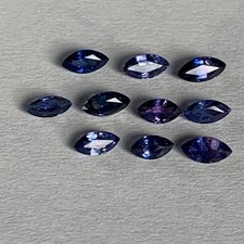 Andy's Gem Garage Sale -Blue/Purple Sapphire Marquise lot - 1.65cts - Natural
