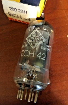 1  ECH 42 / 6CU7 TELEFUNKEN / Vacuum TUBE NOS / NIB. RCB3 TESTED GOOD 1951