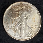 1990 American Silver Eagle 1 oz .999 Fine Silver Bullion Uncirculated