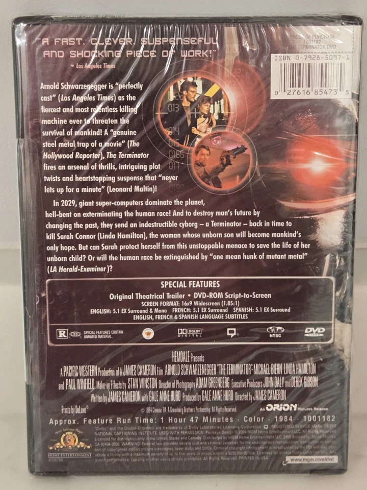 **NEW SEALED** TERMINATOR Complete 1-6 Movie Collection DVD Film 1 2 3 4 5 6 (K) - Image 4 of 4