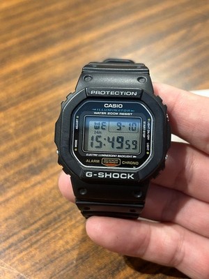 Casio G-Shock DW-5600E Authentic Quartz Black Used