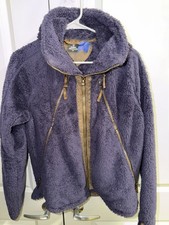 Kuhl Jacket Womens XL Purple Fleece Full Zip Hooded Heavyweight Outdoor Cozy