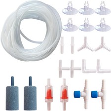 Aquarium Air Pump Accessories - Contains Airline Tubing, Air Stones, Check Va...
