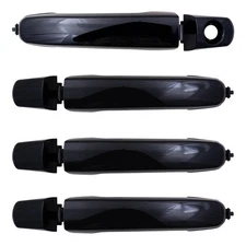 4 Piece Set of Front & Rear Outside Door Handles with Cap for 2005-2009 Equinox