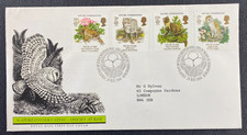 1986 UK Nature Conservation - Species At Risk Royal Mail FDC Cover + Insert