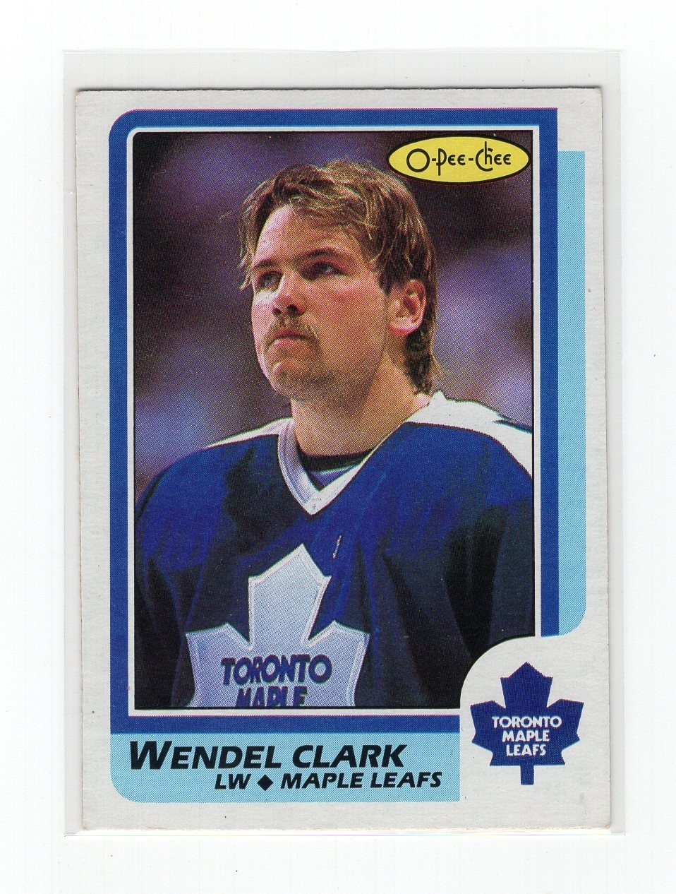 Wendel Clark  1986/87 OPC ROOKIE   #149