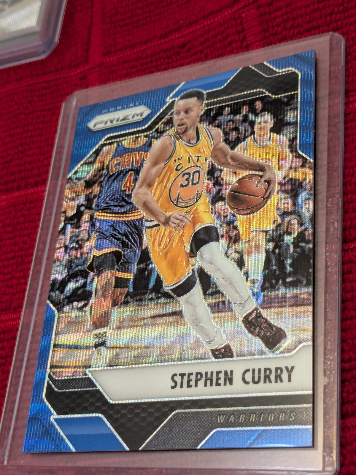 2016-17 Panini Prizm First Step Blue Wave Prizm 62/99 Stephen Curry #4 07l7