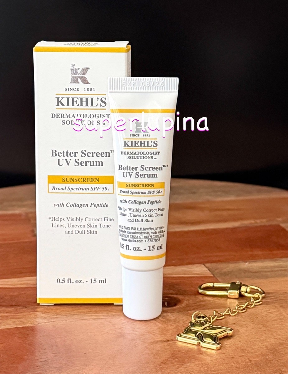 Kiehl's Better Screen UV Serum SPF 50+ Travel Size 0.5 oz 08/2026