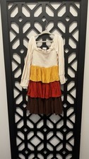 Girls Dress by Rare Editions Lovely Ruffle Colorful Elastic Dress Size 6