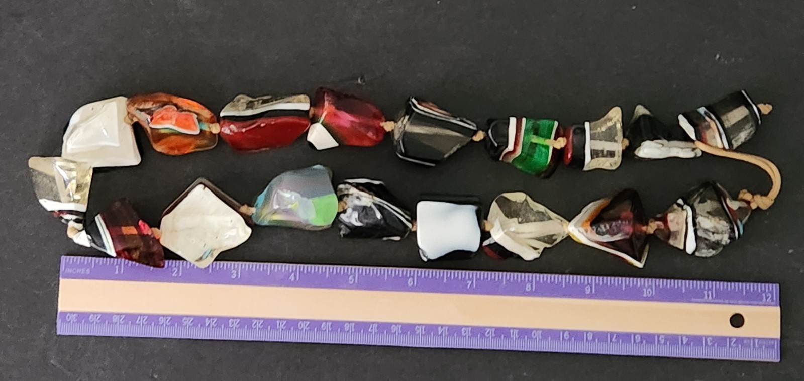 Pop Art Statement Piece Resin Chunky Colorful Nec… - image 2