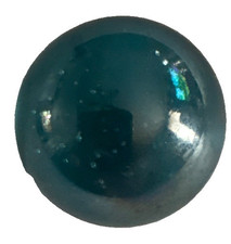 Single Machine-Made Glass Toy Marble - Dark Blue  Green Sphere Design