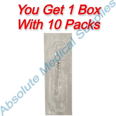 *10-Pieces* Standard AMC/3 Arterial Needle 18G x 2.75'' Clear Flashback 195318