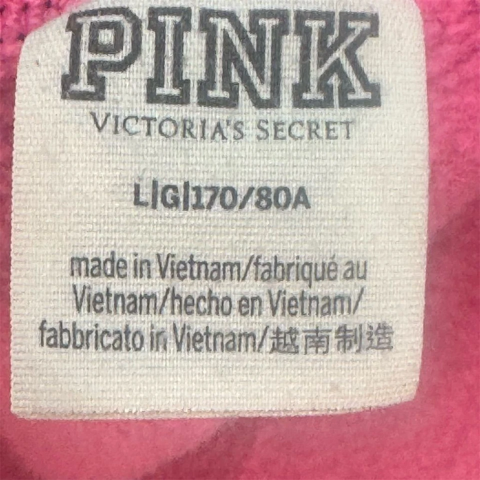 Pantalones Cortos ROSA Victoria’s Secret Logo Cintura Bloques de Color Salón L Y2K Estético Foto 3 de 4