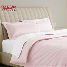 Carressa Linen Oversized King Duvet Cover - 100 Egyptian Cotton Luxury 600 Thre