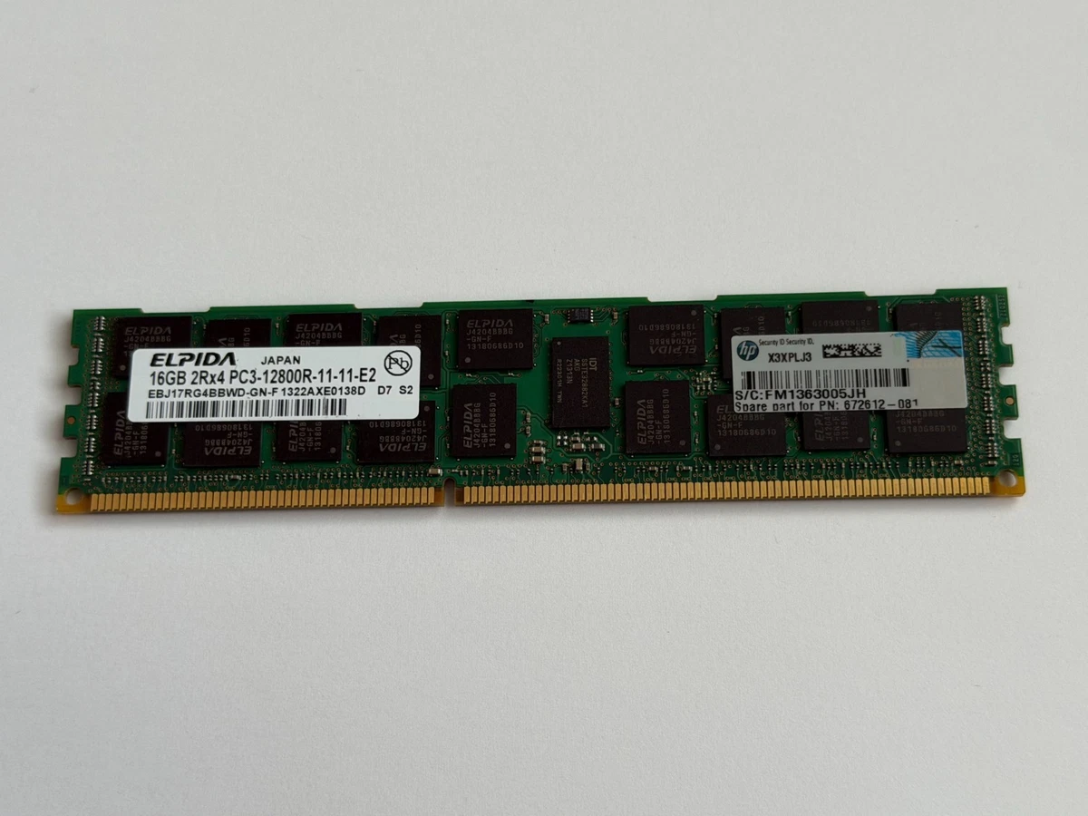 PC3-12800 (DDR3-1600) 16 GB ECC Network Server Memory (RAM) for