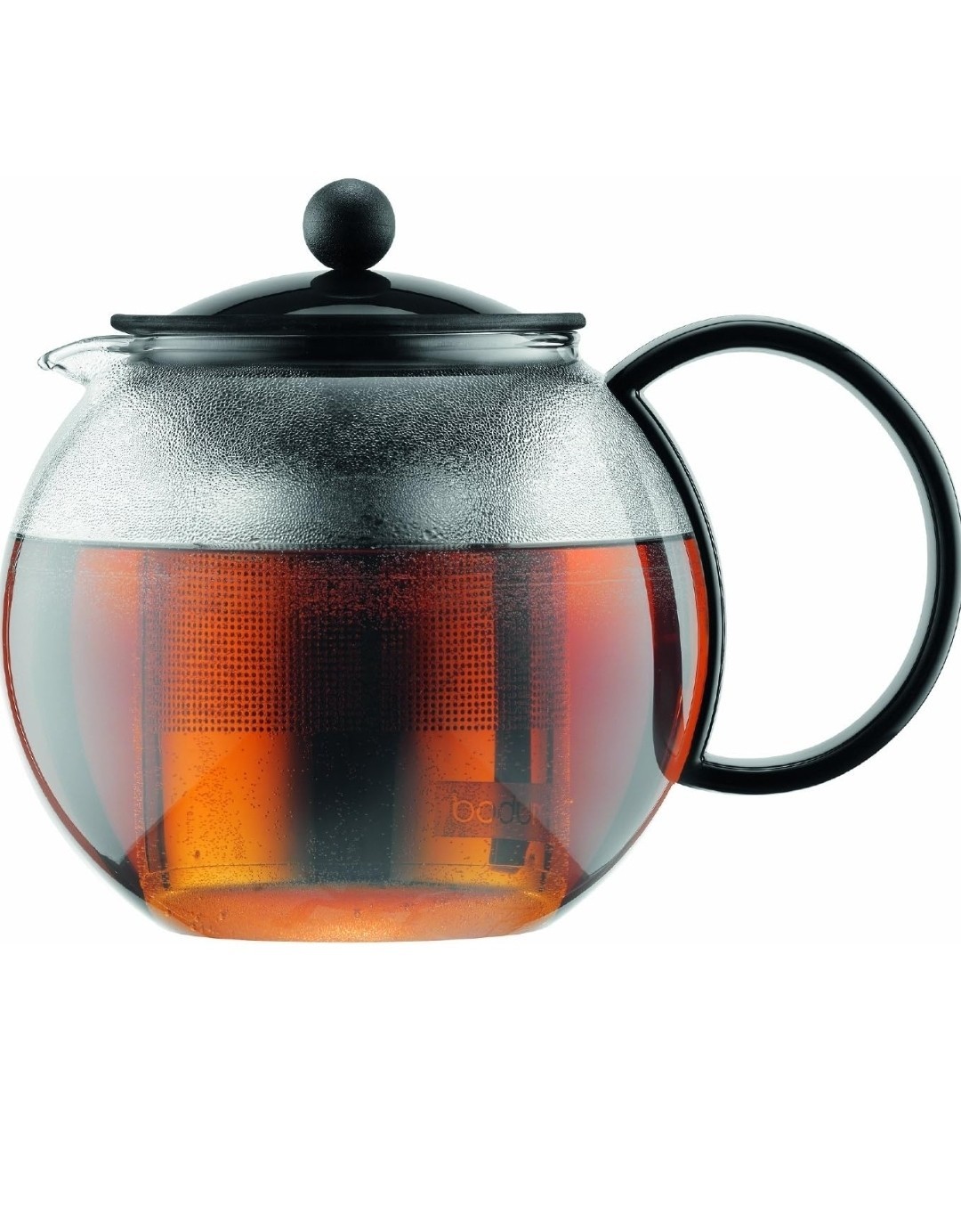 With Stainless Steel Filter: Glass Teapot & Infuser