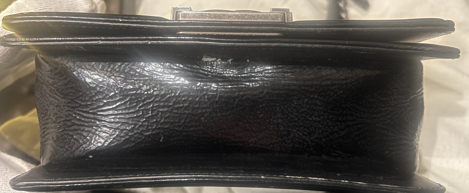 CHANEL Boy Bag Black Python Skin,  Authentic 20 Series, Rare image 6