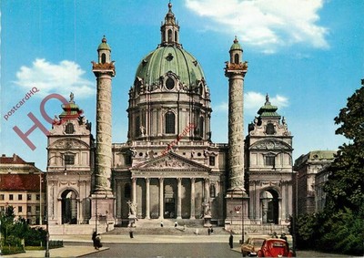 Ansichtskarte::Wien, Wien, Karlskirche, Karlskirche